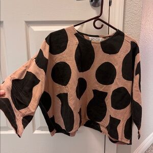 Po-em mauve graphic top